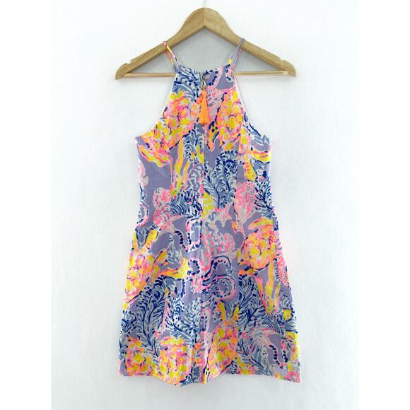 Lilly Pulitzer Pearl Shift Dress 0 in Lilac Verbena So Snappy Summer Vibrant - Picture 2 of 8